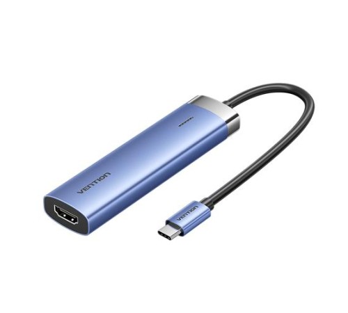 Мультифункциональный хаб Vention USB Type C 5 в 1 Мультифункциональный хаб Vention USB Type C 5 в 1