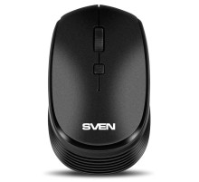 Беспроводная мышь SVEN RX-210W чёрная (2,4 GHz, 3+1кл. 800-1400 DPI, блистер)