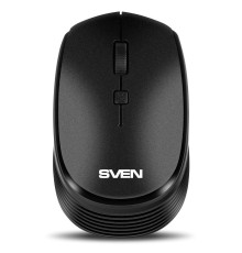 Беспроводная мышь SVEN RX-210W чёрная (2,4 GHz, 3+1кл. 800-1400 DPI, блистер)