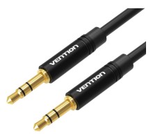 Кабель Vention аудио Jack 3,5 mm M/Jack 3,5 mm M  - 1.5м Черный
