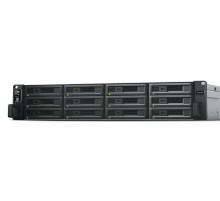 Система хранения данных Synology (Rack2U) QC2,4Ghz/8Gb upto 64/RAID0,1,10,5,6/up to12HP HDDs SATA(3,5'or2,5') upto 36 with 2xRX1217(RP)/2xUSB/4GigEth(+2Expslot)/iSCSI/2xIPcam(upto75)/1xPS (царапины, потертости)