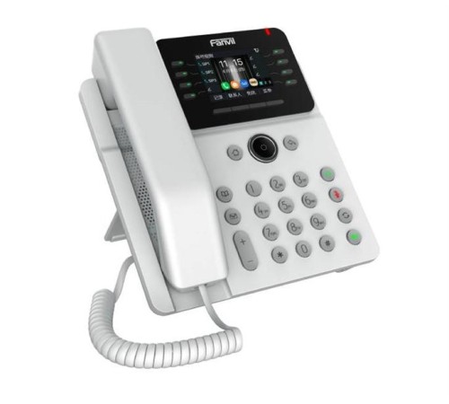 SIP-Телефон Fanvil V62G, 12 SIP-акк., 2,8", 320x240 Цвет. экран, POE, БП в комп., 2x1 Gbps, Белый