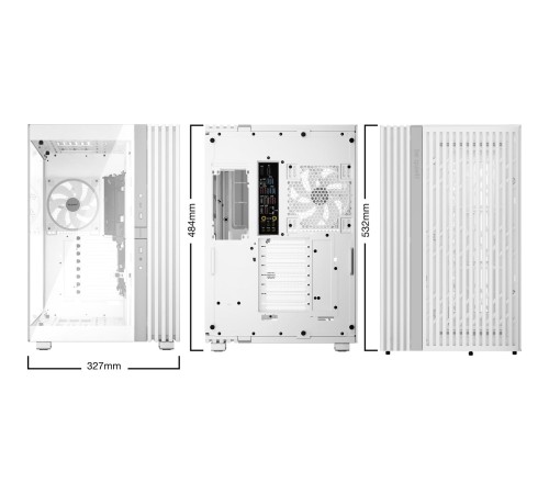 Корпус ПК без блока питания/ Case be quiet! LIGHT BASE 900 FX, Full-Tower, TG, 4x140mm ARGB, 2xUSB-A 3.2, 1xUSB 3.2 Type-C, XL-ATX, E-ATX, ATX, mATX, mITX White