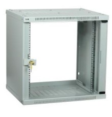 Шкаф LINEA WE 6U 600x450мм дверь стекло серый