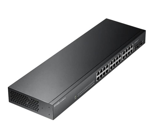Коммутатор/ Zyxel GS1900-24 Smart L2 switch, rack 19", 24xGE, 2xSFP, silent