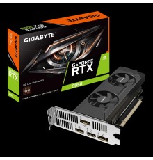 Видеокарта/ VGA GIGABYTE NVIDIA GeForce RTX 3050 OC Low Profile 6G 6GB, GDDR6/96-bit, PCIe 4.0, 2xHDMI 2.1, 2xDP, 1.8-slot