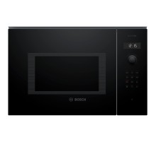 Встраиваемые микроволновые печи BOSCH 6 Series, 900Вт,LED-display,AutoPilot 8, 25 л, гриль, черный цвет, 382x594x388 mm