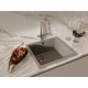 Кухонная мойка RIVELATO RIVELATO Мойка BERKANA 45 1-чаш 485*455, монтаж: универсальный, материал: кварц, цвет: серый металлик