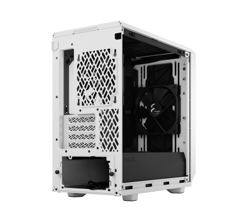 Корпус ПК без блока питания/ Case Fractal Design Meshify 2 Mini TG Clear Tint, Mini-Tower, 1x120mm + 1x140mm, 2xUSB-A 3.2 + 1xUSB 3.2 Type-C mATX, mITX, mDTX White