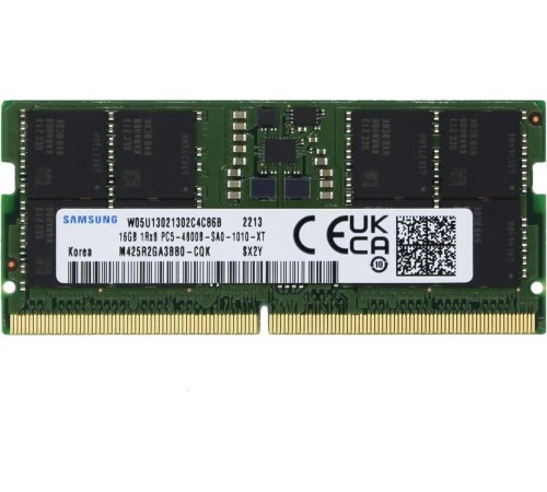 Память оперативная/ Samsung DDR5 16GB SODIMM 4800MHz 1Rx8, 1.1V Память оперативная/ Samsung DDR5 16GB SODIMM 4800MHz 1Rx8, 1.1V