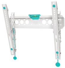 Кронштейн ONKRON/ 32-65'' макс 400*400 наклон +12º от стены: 35-145мм, макс вес 68,2кг, встр уровень, белый
