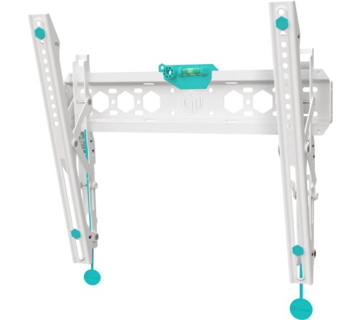 Кронштейн ONKRON/ 32-65'' макс 400*400 наклон +12º от стены: 35-145мм, макс вес 68,2кг, встр уровень, белый