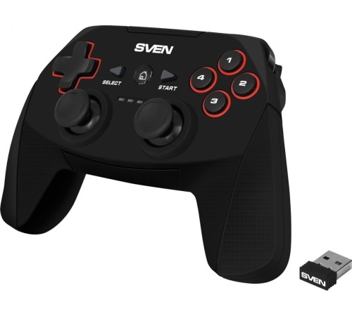Беспроводной геймпад SVEN GC-2040 (11 кл. 2 мини-джойстика, D-pad, Soft Touch, PC/PS3/Xinput) Беспроводной геймпад SVEN GC-2040 (11 кл. 2 мини-джойстика, D-pad, Soft Touch, PC/PS3/Xinput)