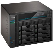 сетевое хранилище ASUSTOR AS6508T 8-Bay NAS/Media player/Intel Atom C3538 2,1GHz(Quad-Core), 8GB SO-DIMM DDR4, noHDD(HDD,SSD),/2x10GbE+2x2,5Gbe(LAN)/2xUSB3.2,HDMI/M.2/4ip camera license