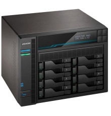 сетевое хранилище ASUSTOR AS6508T 8-Bay NAS/Media player/Intel Atom C3538 2,1GHz(Quad-Core), 8GB SO-DIMM DDR4, noHDD(HDD,SSD),/2x10GbE+2x2,5Gbe(LAN)/2xUSB3.2,HDMI/M.2/4ip camera license