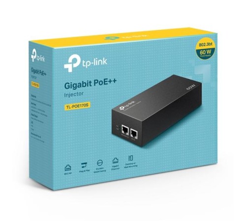 PoE  инжектор TP-Link POE170S, PoE++ Injector Adapter