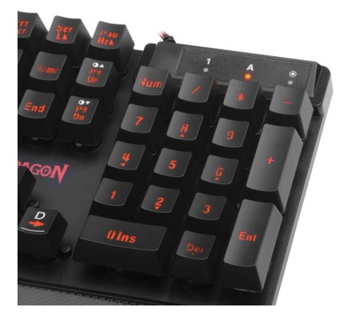 Redragon Проводная игровая клавиатура Yaksa RU,7цветов,26клавиш AntiGhost
