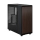 Корпус без блока питания/ Case Fractal Design North TG Dark Tint, Midi-Tower, 2x140mm, 2xUSB-A 3.2 + 1xUSB 3.2 Type-C ATX, mATX, mITX Wood panel, Charcoal Black