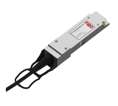 Кабель/ FIBO FT-Q100-DAC1m QSFP28 to QSFP28 DAC модуль, медный кабель Belden, 1 метр