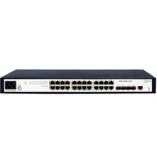 Коммутатор SNR Управляемый коммутатор уровня 2+, 24 порта 10/100/1000Base-T, 4 порта 1/10G SFP+