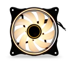 Кулер для ПК/ Case Cooler HSPD FN027 Black (120x120x25mm, 4-pin PWM, ARGB, 48.6CFM, 30.1dBA, 1500RPM, Black)