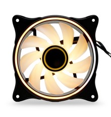 Кулер для ПК/ Case Cooler HSPD FN027 Black (120x120x25mm, 4-pin PWM, ARGB, 48.6CFM, 30.1dBA, 1500RPM, Black)