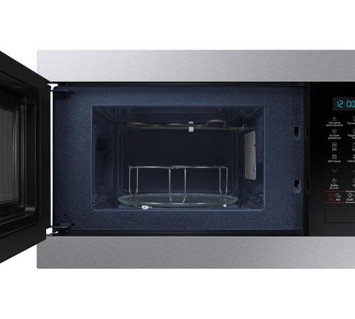 встраиваемая микроволновая печь Samsung 595x380x320 mm, 22 liters., touch control, door type - button, grill,color- stainless steel