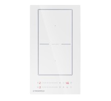 Индукционная варочная панель/ Индукционная варочная панель, домино, Flex Zone и Booster, слайдерное управление, мощность конфорок 1200, 2000 Вт, таймер, быстрый нагрев, автоматическое выключение, блокировка панели, пауза, цвет белый