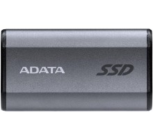 Твердотельный накопитель/ ADATA External SSD SE880, 500GB, Type-C, USB 3.2 Gen2х2, up to R/W 2000/2000 MB/s, 64.8x35x12.5mm, Titanium Gray (5 лет)