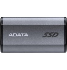 Твердотельный накопитель/ ADATA External SSD SE880, 500GB, Type-C, USB 3.2 Gen2х2, up to R/W 2000/2000 MB/s, 64.8x35x12.5mm, Titanium Gray (5 лет)