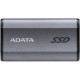 Твердотельный накопитель/ ADATA External SSD SE880, 500GB, Type-C, USB 3.2 Gen2х2, up to R/W 2000/2000 MB/s, 64.8x35x12.5mm, Titanium Gray (5 лет)