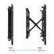Кронштейн для ВИДЕОСТЕН ONKRON/ система Push UP, 40-70" макс. 600*400, вылет от стены 106-124мм/ 259-277мм, рег. по вертикали 0-13мм, макс. нагрузка 45кг, портретная/альбомная ориентация, сверхточная регулировка в трех плоскостях