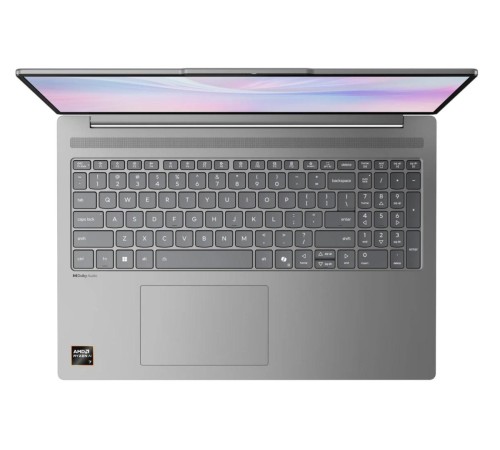 Ноутбук/ Lenovo IdeaPad Slim 5 16AKP10 16"(2880x1800 OLED)/AMD Ryzen AI 7  350(2Ghz)/16384Mb/512PCISSDGb/noDVD/Int:AMD Radeon 860M/Cam/BT/WiFi/80WHr/war 1y/1.76kg/luna grey/noOS + 100W, RU kbd