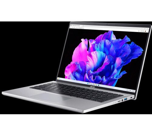 Ноутбук/ ACER Swift Go SFG14-73-77U8 14"(2880x1800 (матовый) IPS)/Intel Core Ultra 7 155H(1.4Ghz)/16384Mb/1024PCISSDGb/noDVD/Int:UMA/Cam/BT/WiFi/50WHr/war 1y/1.25kg/Silver/Win11Home Ноутбук/ ACER Swift Go SFG14-73-77U8 14"(2880x1800 (матовый) IPS)/Intel Core Ultra 7 155H(1.4Ghz)/16384Mb/1024PCISSDGb/noDVD/Int:UMA/Cam/BT/WiFi/50WHr/war 1y/1.25kg/Silver/Win11Home