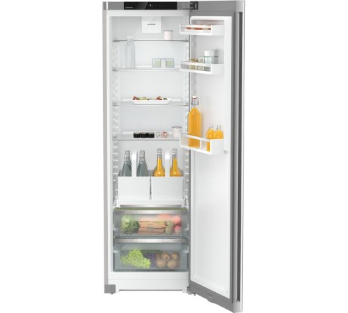 Холодильник Liebherr/ Plus, EasyFresh 2 контейнера, в. 185,5 cм, ш. 60 см, класс ЭЭ A+, без МК, внутренние ручки, дверь SteelFinish, выдвижные корзины для бутылок Холодильник Liebherr/ Plus, EasyFresh 2 контейнера, в. 185,5 cм, ш. 60 см, класс ЭЭ A+, без МК, внутренние ручки, дверь SteelFinish, выдвижные корзины для бутылок