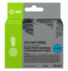 -/ Картридж струйный Cactus CS-F6V19XXL №123XL CS-F6V19XXL 123 XXL черный (1000стр.) (20мл) для HP Desk