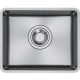 Мойка Franke MQX 110-50/ Best, Мойка Maris Quiet MQX 110-50, полированная нержавеющая сталь, подстольный монтаж, 1 чаша без крыла, 500x400 мм.