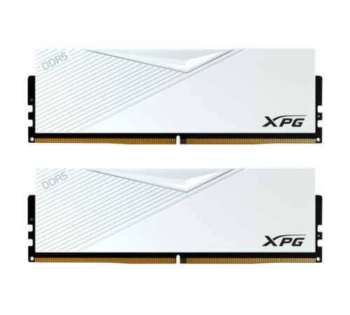 Оперативная память ADATA LANCER DDR5 DIMM 32GB 6400MHz 2*16GB 32-39-39 1.4V WHITE DUAL COLOR BOX