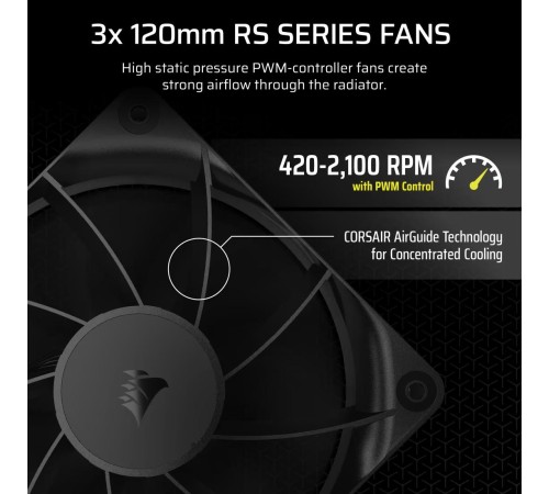 Система жидкостного охлаждения/ Water Cooling System Corsair NAUTILUS 360 ARGB (360mm, Black, Fans: 3x120mm, 72.8CFM, 36dBA, 1700RPM/ S: 1851, 1700, AM5, AM4) Система жидкостного охлаждения/ Water Cooling System Corsair NAUTILUS 360 ARGB (360mm, Black, Fans: 3x120mm, 72.8CFM, 36dBA, 1700RPM/ S: 1851, 1700, AM5, AM4)