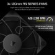 Система жидкостного охлаждения/ Water Cooling System Corsair NAUTILUS 360 ARGB (360mm, Black, Fans: 3x120mm, 72.8CFM, 36dBA, 1700RPM/ S: 1851, 1700, AM5, AM4)