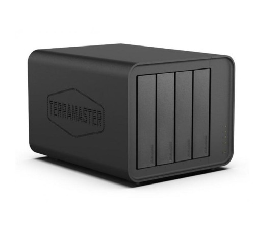 Система хранения данных TerraMaster F4-424 Max tower NAS 10C 4,4Ghz/8Gb(upto 64Gb)/TRAID Plus,JBOD,RAID0,1,10,5,6/up to 4 HS SATA(3,5' or 2,5')/2xM.2 2280 NVMe/2xUSB3.2 1xUSB Type-C/HDMI/2x10GbE RJ-45/iSCSI/1xPS/1YW