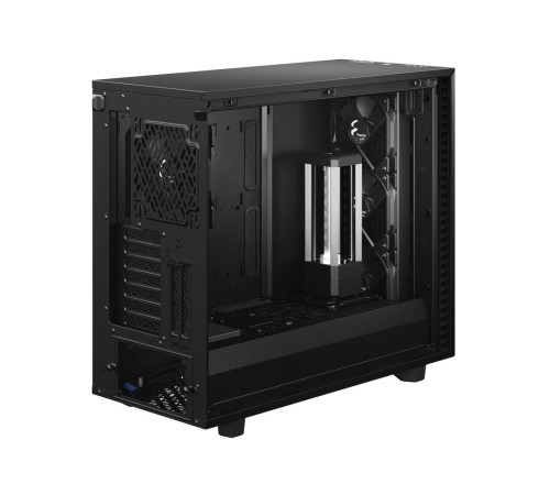 Корпус ПК без блока питания/ Case Fractal Design Define 7 TG Dark Tint, Midi-Tower, 3x140mm, 2xUSB-A 2.0 + 2xUSB-A 3.2 + 1xUSB 3.2 Type-C E-ATX, ATX, mATX, mITX Black