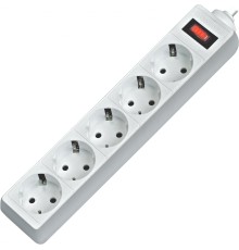 Сетевой фильтр Defender ES 1.8 1,8 м, белый, 5 розеток/ Surge Protector Defender ES 1.8 1,8m, white, 5 outlets