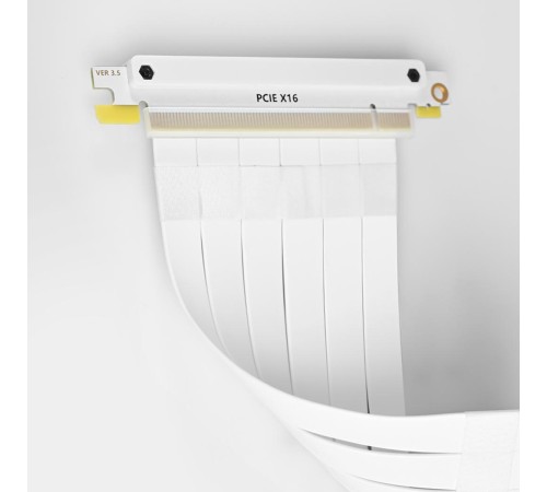 Кабель для корпуса/ Cable PCCooler PCI-Express4.0 PCIE 3.0/PCIE 4.0 X16 Graphics Card Extension Cable 185mm (PCI-E3.0 WH) White Кабель для корпуса/ Cable PCCooler PCI-Express4.0 PCIE 3.0/PCIE 4.0 X16 Graphics Card Extension Cable 185mm (PCI-E3.0 WH) White