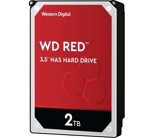 Жесткий диск/ HDD WD SATA3 2Tb NAS Red 5400 256Mb 1 year warranty