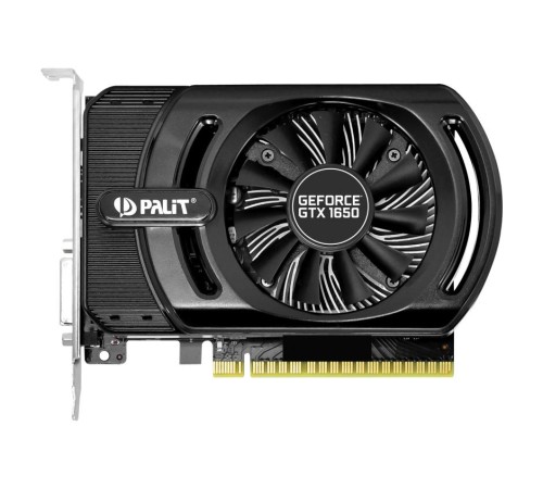 Видеокарта Palit PA-GTX1650 StormX  6G GTX1650 STORMX 4G GDDR5 128bit DVI HDMI NE51650006G1-1170F (Вскрытая упаковка)