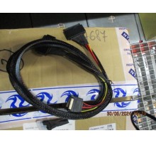 кабель Cable, x8 SFF-8654 to 2xU.2 SFF-8639, 0,8M (analog 05-60005-00 / ACD-60005-ZC)