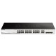 Коммутатор D-Link Управляемый L2 коммутатор, 24x1000Base-T, 4xCombo 1000Base-T/SFP, защита от статического электричества до 6 кВ, CLI