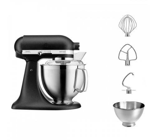 Настольный миксер KitchenAid Настольный миксер с откидным блоком Artisan 4.8 л, чугун Настольный миксер KitchenAid Настольный миксер с откидным блоком Artisan 4.8 л, чугун