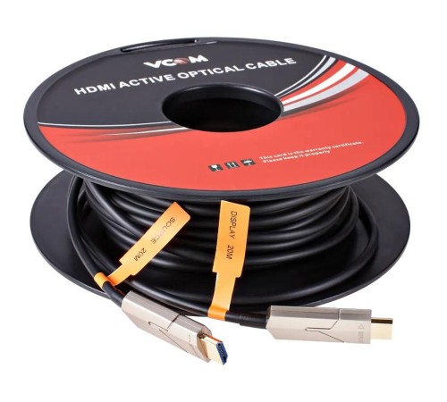 Кабель/ Активный оптический кабель HDMI 19M/M,ver. 2.0, 4K@60 Hz 20m VCOM <D3742P-20M>